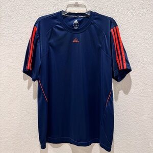 Adidas Blue and Red Short Sleeve Tee Men’s L